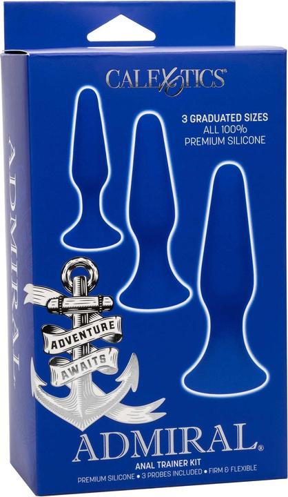 Actual product image Admiral Kit 3 Anal Plug Blue