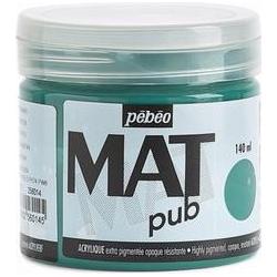 Pebeo, Künstlerfarbe + Bastelfarbe, Acrylic Mat Pub (Entengrün, 140 ml)