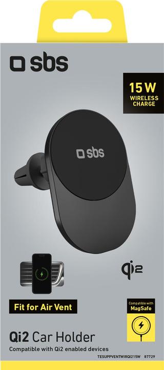 Image du produit SBS Support universel à fente d'aération 15W WirelessCharge