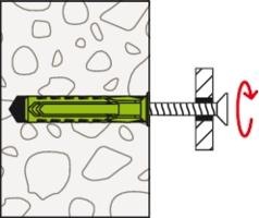 Actual product image Fischer Dowel SX Plus Green 5x25 (90 pcs.)