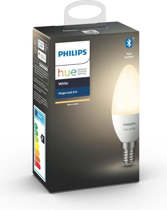 Actual product image Philips Hue White BT (E14, 5.50 W, 470 lm, 1 x, F)