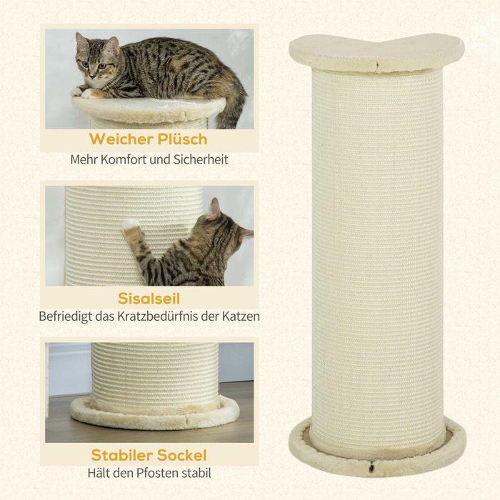 Actual product image Jamb Scratching post (85 cm, Cream white)