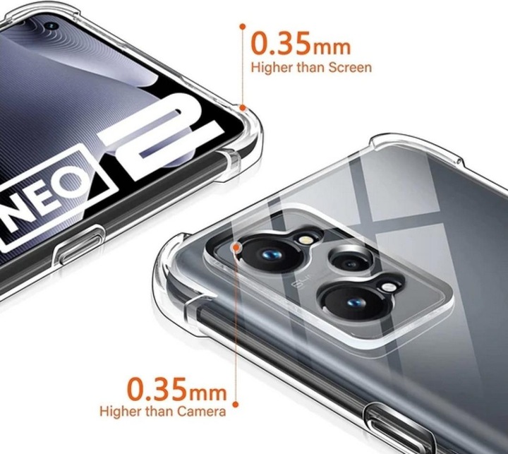 Immagine prodotto Screenguard Realme GT Neo2 Cover Crystal Soft Airbag Bumper (Realme GT Neo 2)