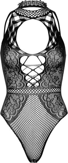 Actual product image Leg Avenue Schl?Sselloch-Body Aus Netz Und Spitze Einheitsgr?Sse? Schwarz (One size)
