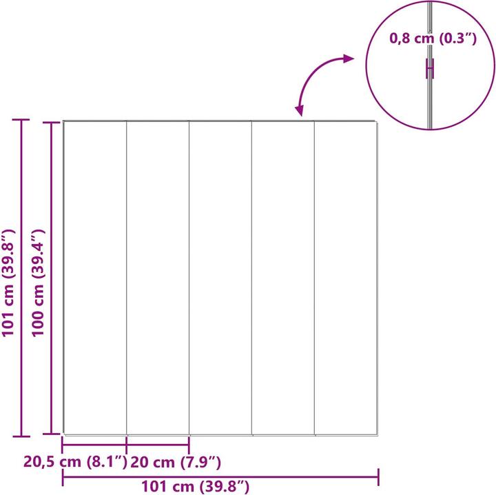 Produktbild vidaXL Laminatboden