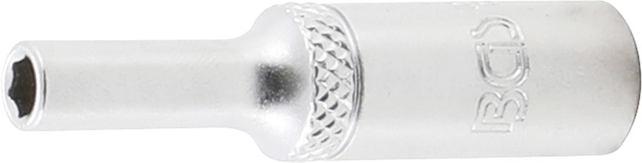 BGS Dopsleutelset zeskantig, diep | aandrijving vierkant 6,3 mm (1/4") | SW 4 mm (4 mm)