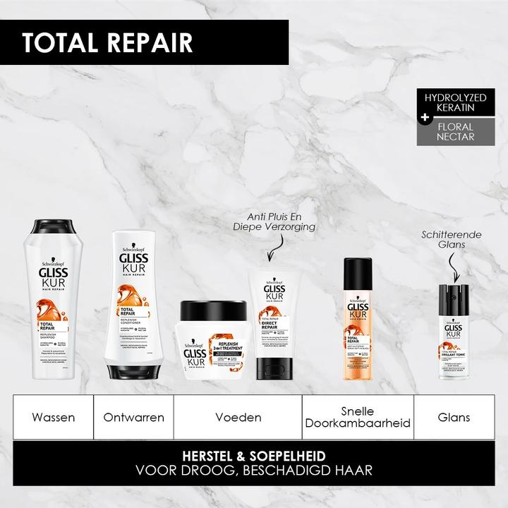 Actual product image Schwarzkopf Gliss Brill.Tonic Total Repair 19 100ml (100 ml)