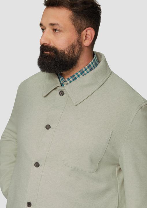 Actual product image S.Oliver Outdoor-Jacke Gefüttertes Overshirt in Wolloptik mit Eingrifftaschen (4XL)