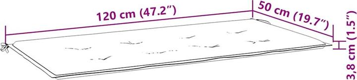 Actual product image vidaXL Garden bench