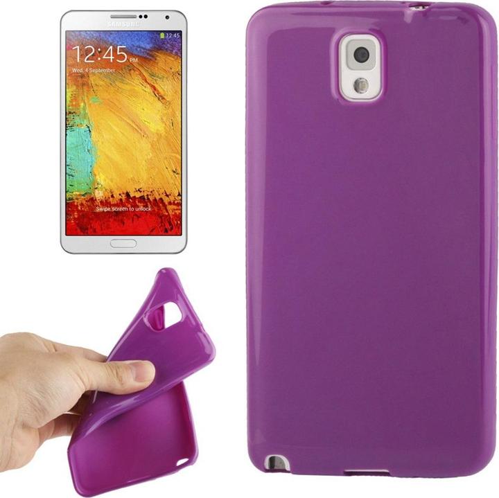 Actual product image König Design Mobile phone case TPU protective cover for Samsung Galaxy Note 3 / N9000 purple / violet (Samsung Galaxy Note 3)
