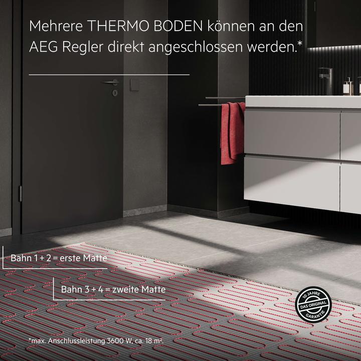 Actual product image AEG Haustechnik Comfort Turbo Thermo Floor TBS TC 200/4 Set Plus, electr. underfloor heating complete set 4 m², 200