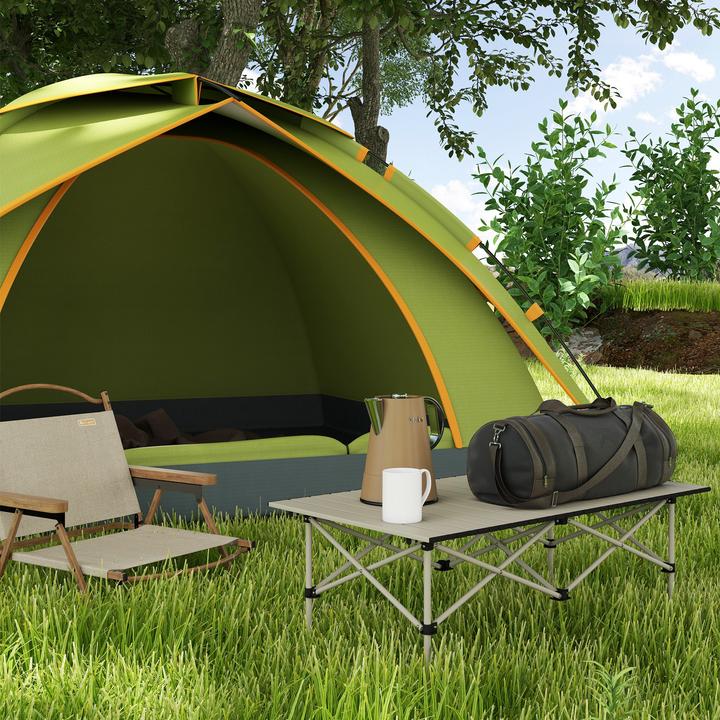 Produktbild Outsunny Campingtisch Aluminium Khaki