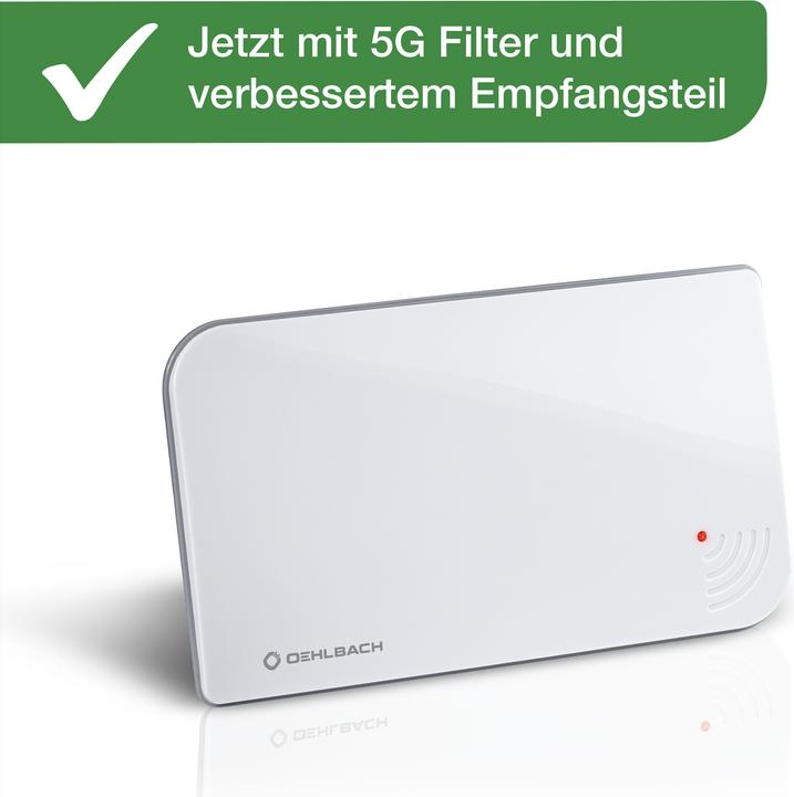 Actual product image Oehlbach Scope Vision 5G omnidirectional antenna for DVB-T2 with 5G filter (Flat antenna, DVB-T / -T2)