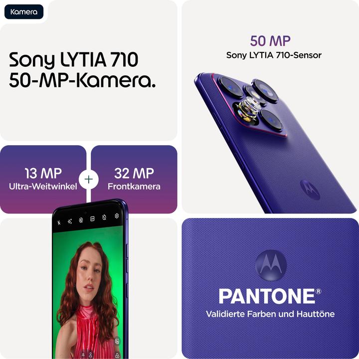Produktbild Motorola Edge 70 Fusion (256 GB, Orient blue, 6.78", Dual SIM, 5G)
