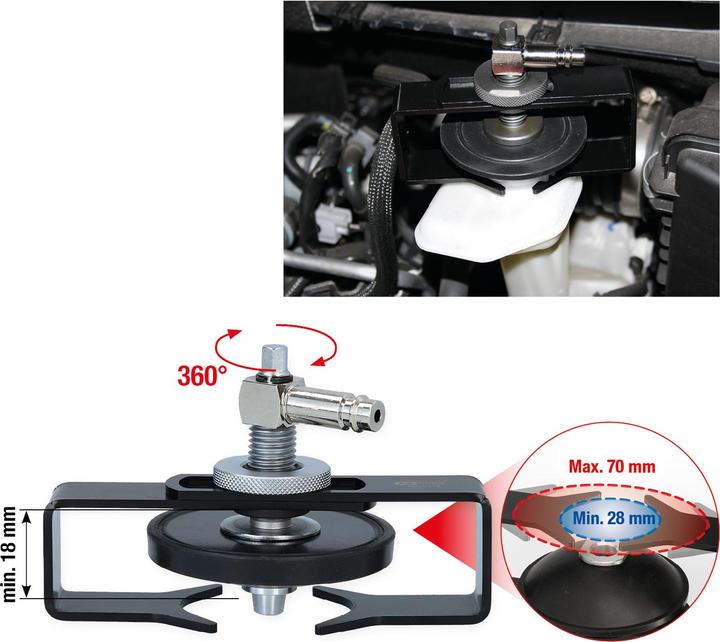 Actual product image KS Tools Universal-Entlüfterstutzen-Adapter