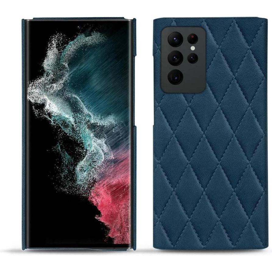 Noreve Lederschutzhülle (Samsung Galaxy S22 Ultra), Smartphone Hülle, Blau