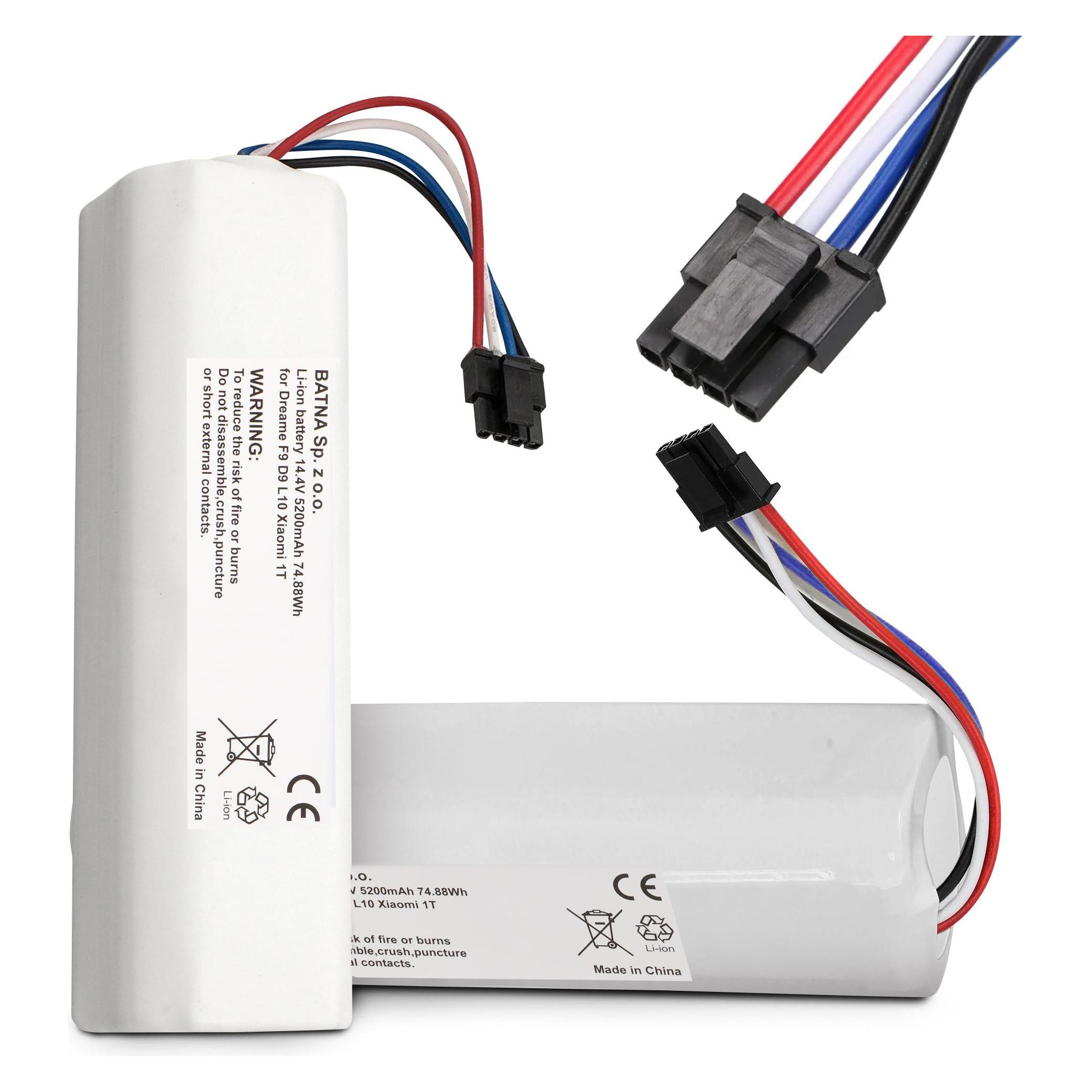 Batterie Vhbw 3000mAh 14,4V – Pour Robot Xiaomi Dreame F9, D9 – Li-ion