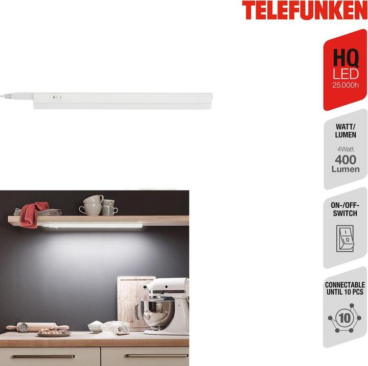 Produktbild Telefunken LED Unterbauleuchte, weiss, 1xLED-Platine/4W (400 lm)