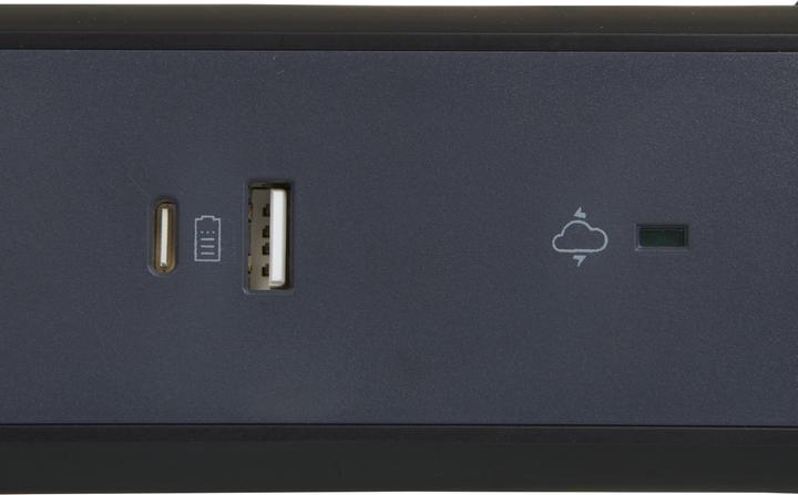 Image du produit Legrand Multiprise pivotante 3x prise, USB-A, USB-C, SPD, câble de 1,5m Noir 694512 (3 x, CEE 7/3, CEE 7/16, 1.50 m)