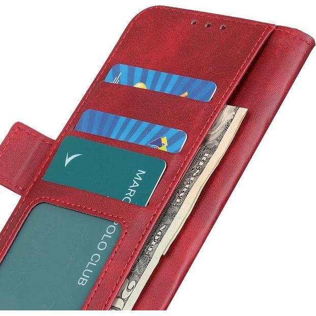 MU Classic Classic VI Leder Bookcover Series (Samsung Galaxy S20 Ultra), Smartphone Hülle, Rot