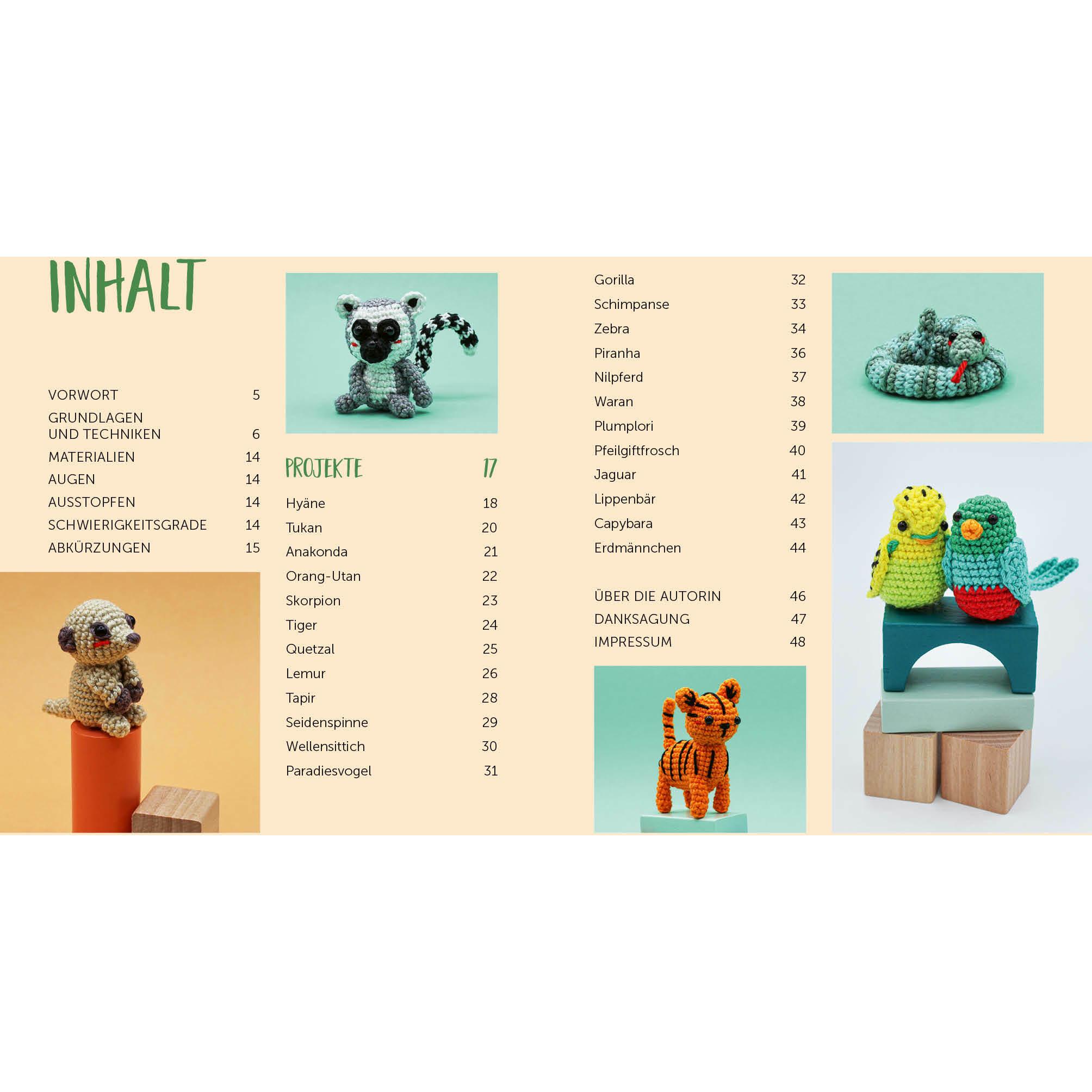 Thumbnail - Sweet Minis häkeln – 23 wilde Dschungeltiere, Ratgeber von Inga Borges