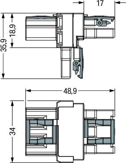 Produktbild Wago Netz-T-Verteiler Netz-Stecker