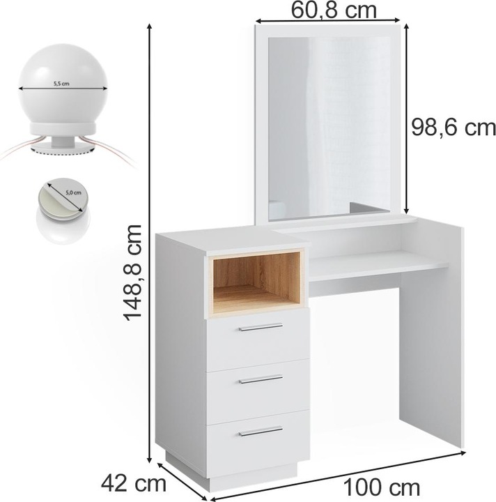 Produktbild Vicco Beatrice mit Beleuchtung