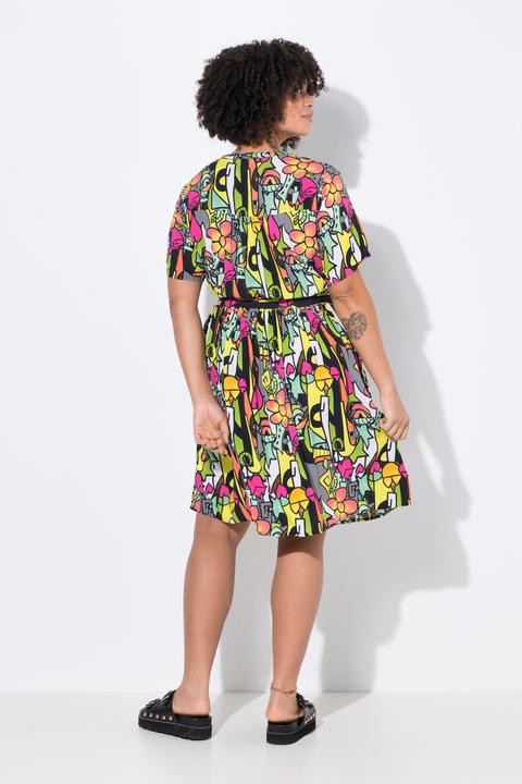 Immagine prodotto Angel of Style Kleid, A-Linie, Alloverdruck, elastische Taille (50)
