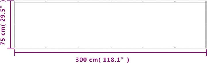 Produktbild vidaXL Balkon-Sichtschutz 100 % Polyester-Oxford (500 cm)