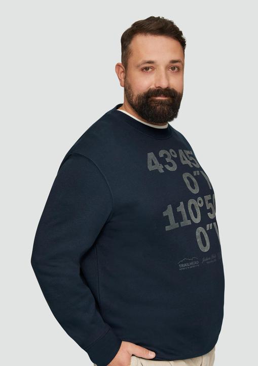 Produktbild S.Oliver Sweatshirt Sweatshirt mit Flock-Print (3XL)