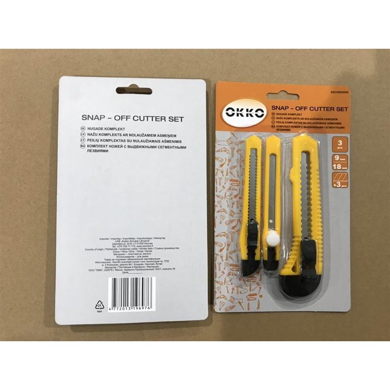 Thumbnail - Okko, Cutter, Snap-Off Cutter Set 3 Pcs.