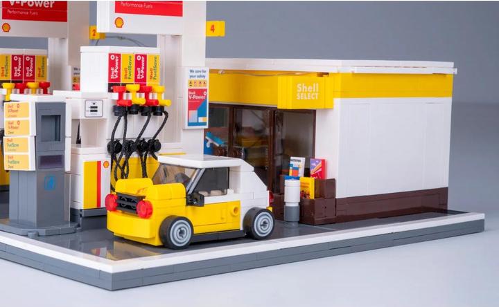 Image du produit Cada Shell Tankstelle mit Shop und Waschanlage Bricks