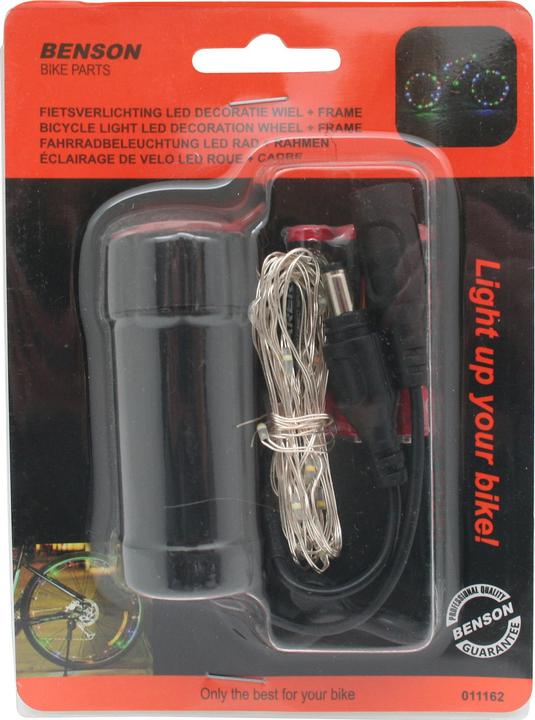 Actual product image Benson Bicycle light LED decoration wheel + frame