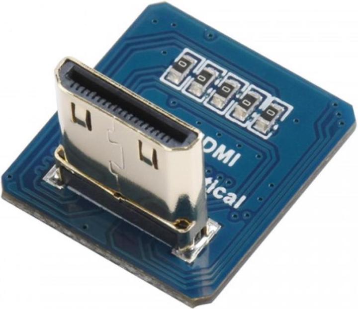 WaveShare Mini HDMI Male Stecker vertikal 90° Gewinkelt (0.02 m, HDMI)