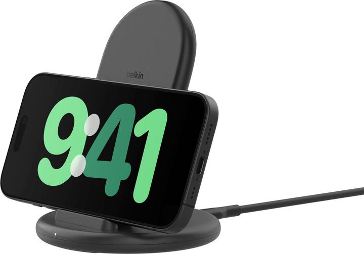 Actual product image Belkin BoostCharge 15W Ladestand kabellos, ohne Netzt. WIB006hqBK (9 W)