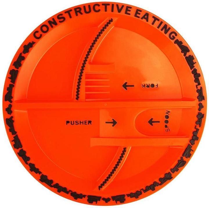 Actual product image Constructive Eating Construction Site Cutlery & Plate Set