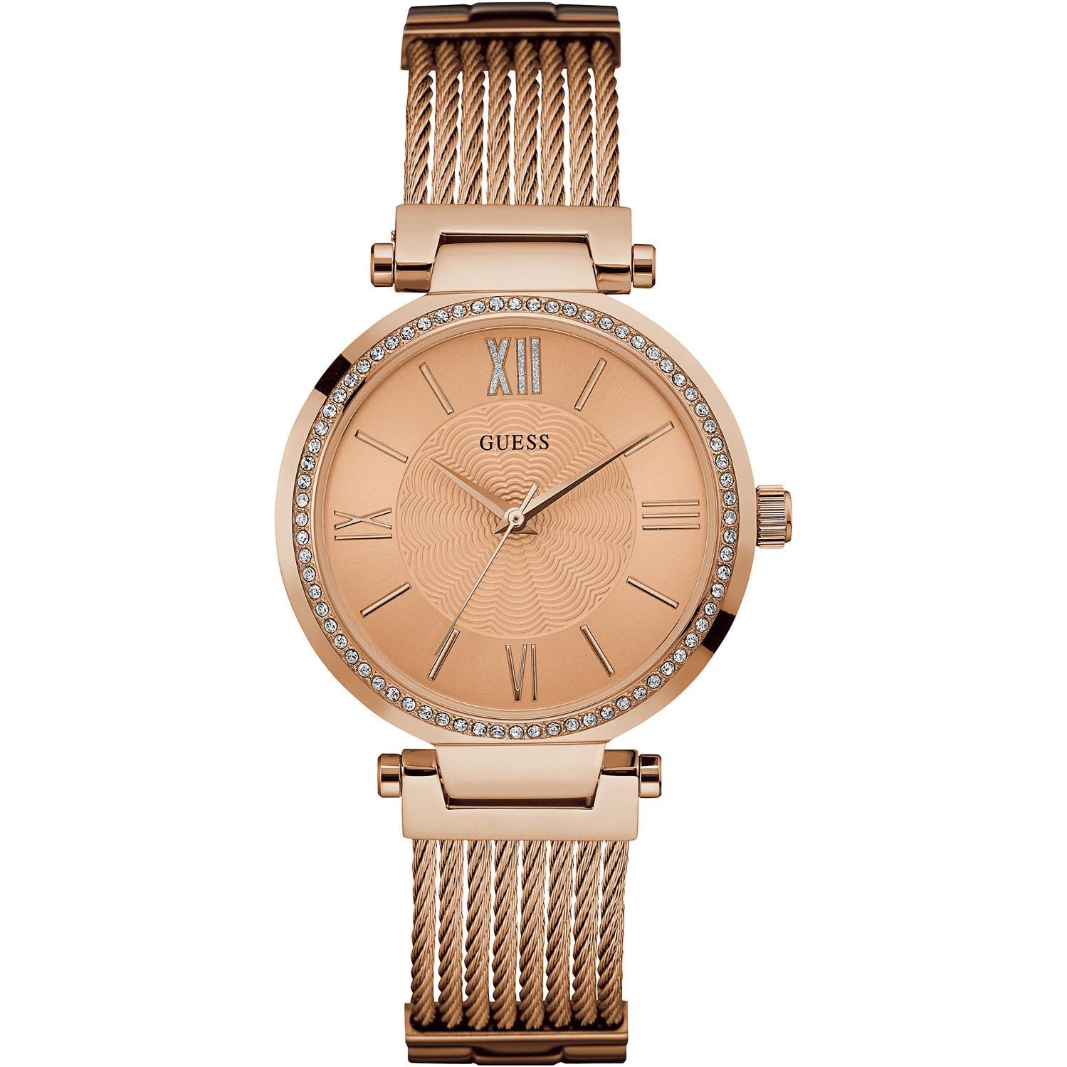 Guess, Armbanduhr, Soho, Gold, (Analoguhr, 36 mm)