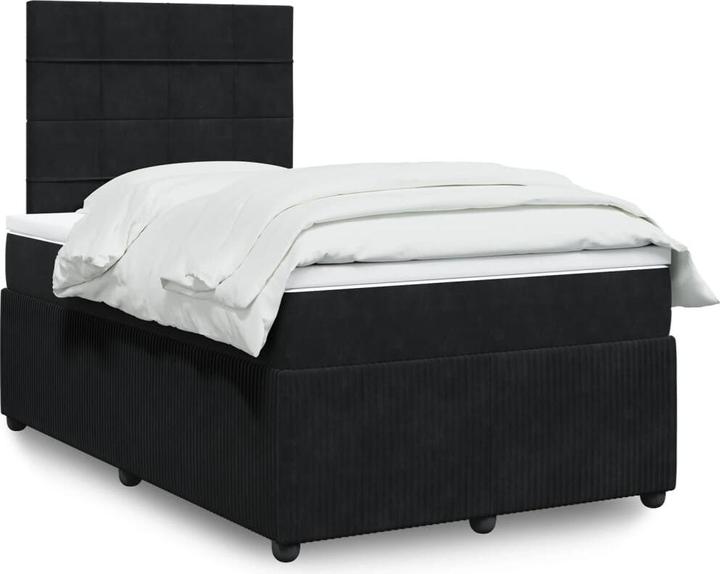 Produktbild VidaXL Bo x springbett mit Matratze 120 x 200 cm Samt (120 x 200 cm)