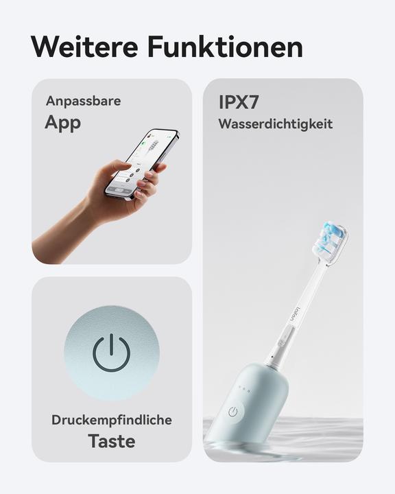 Actual product image Laifen Wave Aluminium BLU (Oscillating toothbrush)
