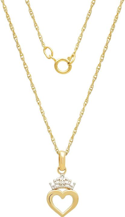 Image du produit Disney Jewelry Collier avec pendentif Princess (375 or jaune, 40 cm)