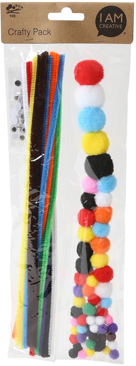 I Am Creative Chenille, Pompon multicolore