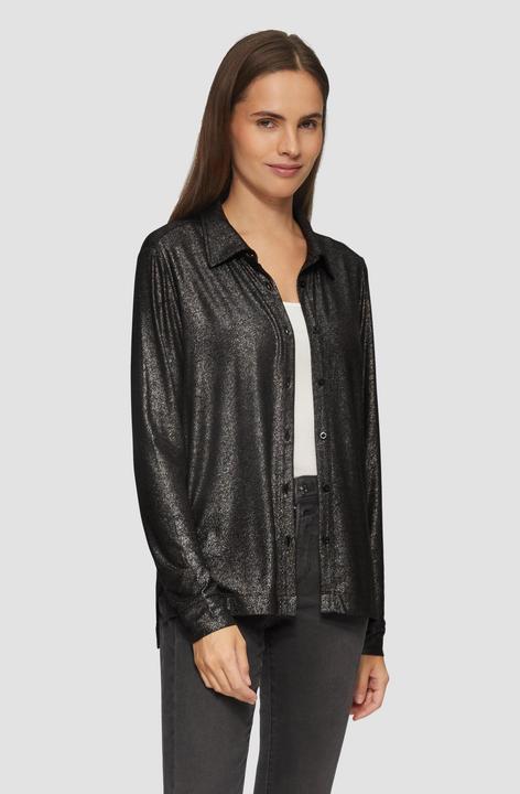Immagine prodotto S.Oliver T-Shirt Hemdbluse mit Knopfleiste und Metallic-Effekt (46)