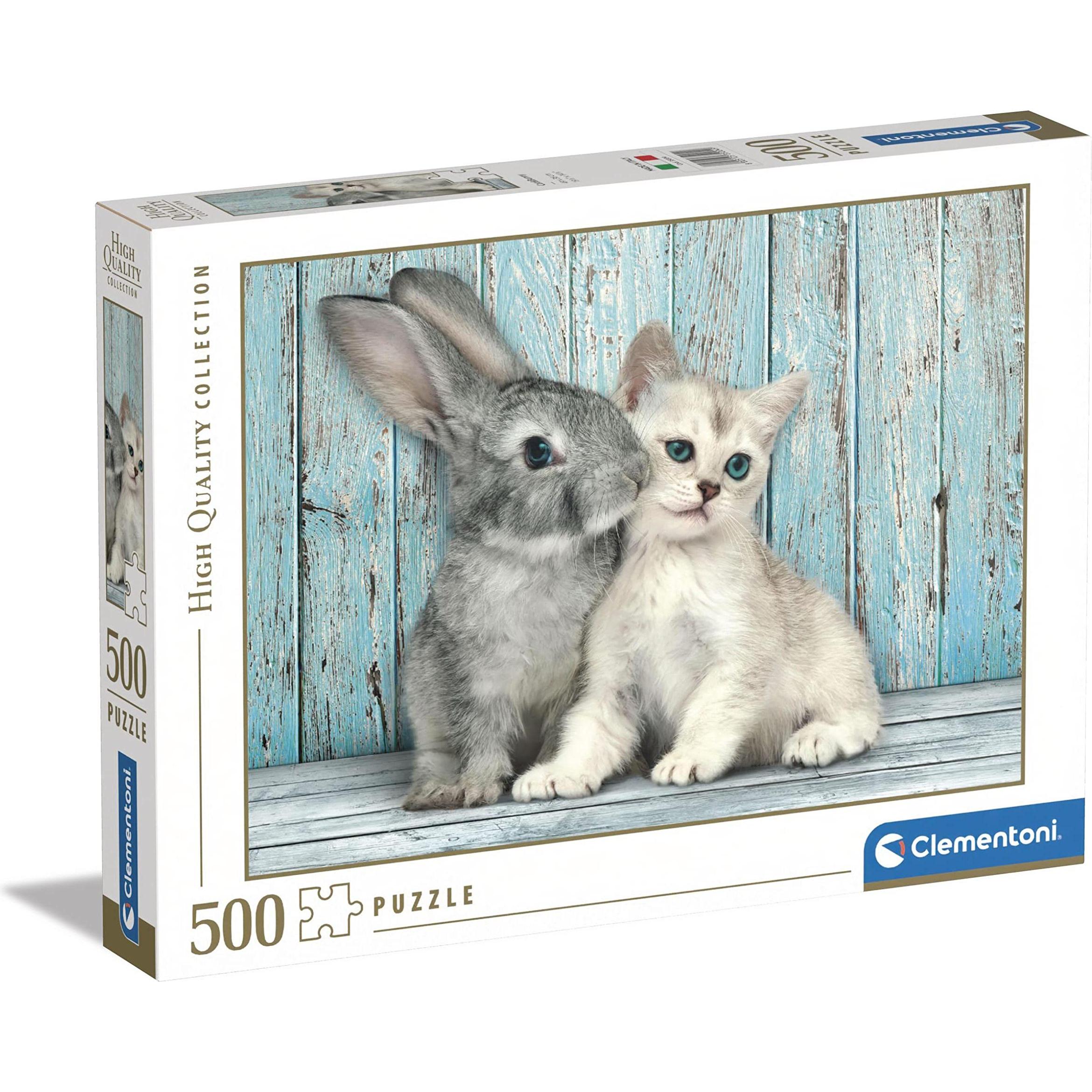 Clementoni Katze und Hase (500 Teile)