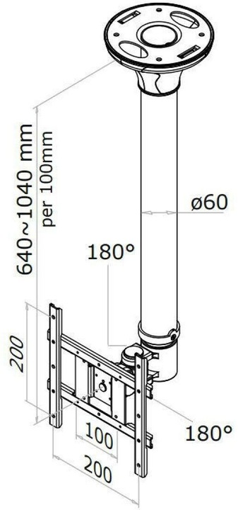 Produktbild Neomounts Fpma-C200 (Decke, 40")