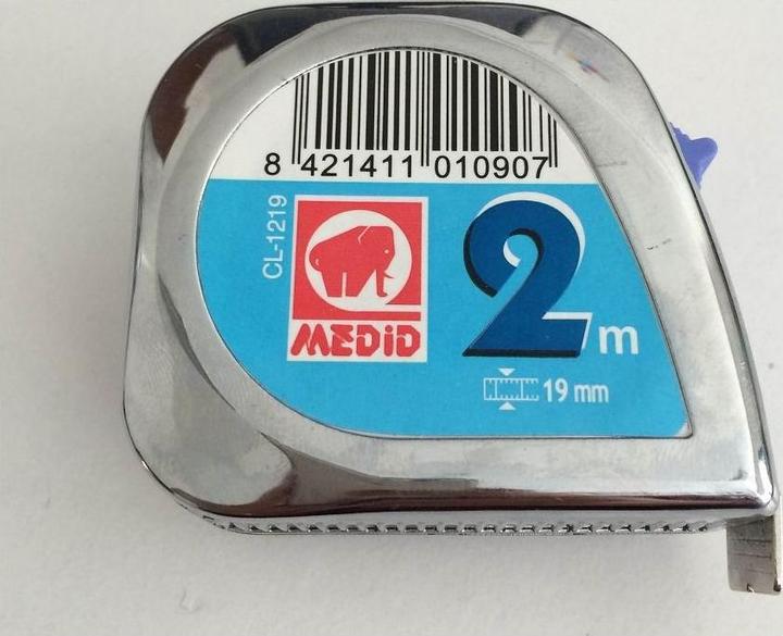 Produktbild Rieffel 2m Rollmeter Chrom (2 m)