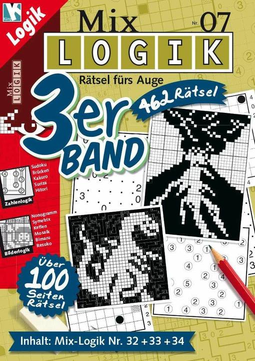 Produktbild Mix Logik 3er-Band Nr. 7 (Deutsch, Conceptis Puzzles, 2014)