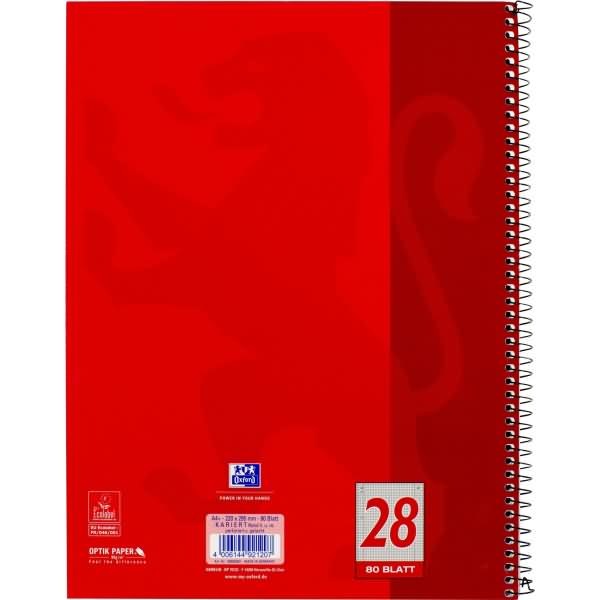 Actual product image Oxford College notebook (A4+, Checked, No binding)