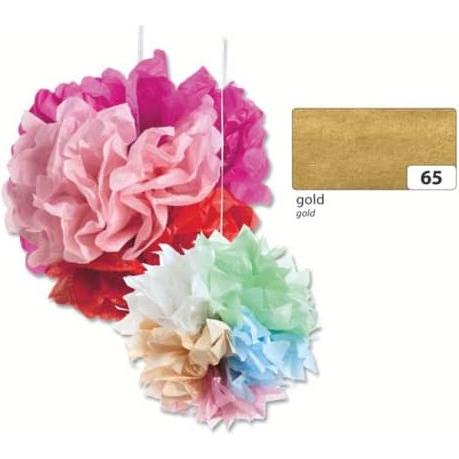 Thumbnail - Folia, Bastelpapier, Seidenpapier, (B)500 x (H)700 mm, 20 g/qm, gold (5 x)