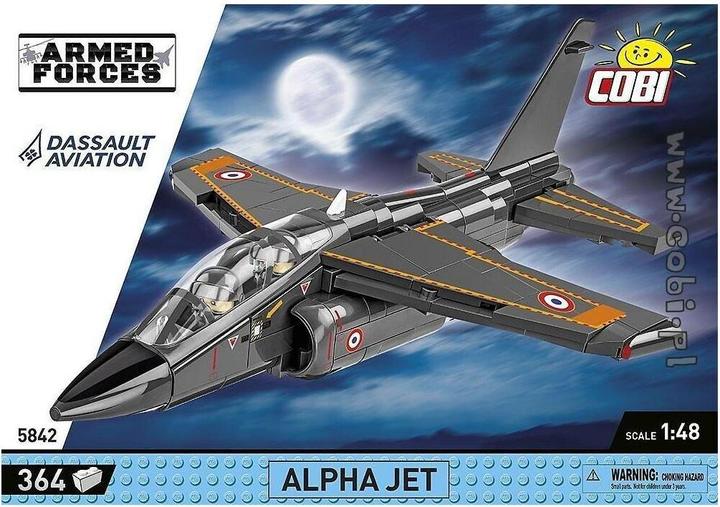 Actual product image Cobi Armed Forces 5842 - Alpha Jet French Air Force, 364 bricks