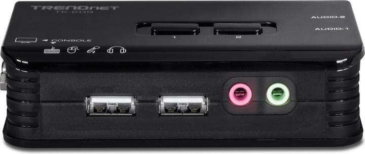 Actual product image Trendnet TK-209K 2-way USB KVM switch kit with audio